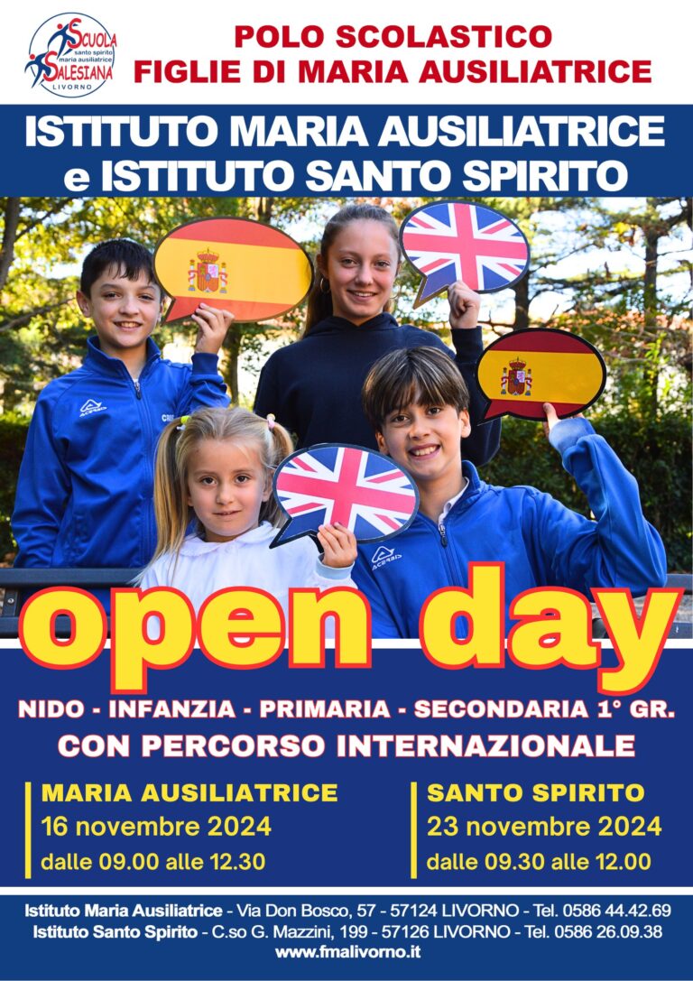 open day maria ausiliatrice santo spirito